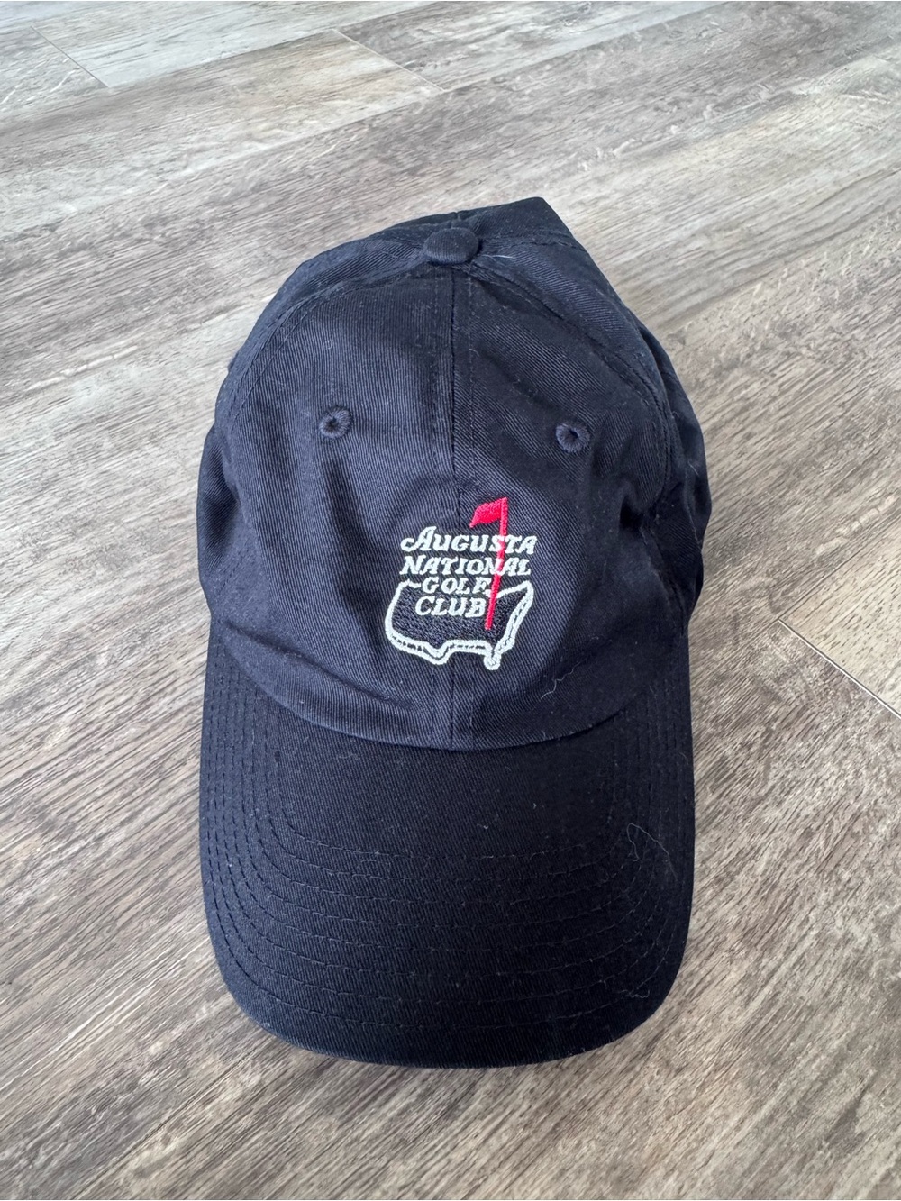 American Needle Black Baseball Cap with Red and White Embroidery - Picture 9 of 9